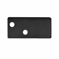 E95B Eindkap Alu zwart RAL 9005 voor profiel MP1 incl. schroeven