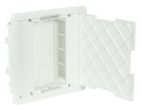 FLUSH MOUNT WRKSTTN  2X8 MOD W/ DOOR WHITE