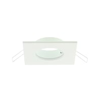 Verona inbouwarmatuur, vierkant, 1voudig, 80x80mm, wit
