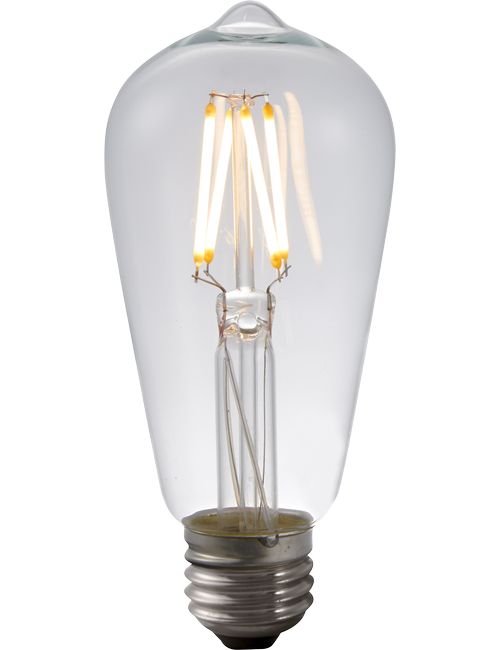 LED E27 Fila Rustika ST58x130 230V 320Lm 4W 925 AC Clear Dim