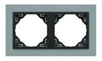 Efapel animato afdekr. 2v aluminium/grijs