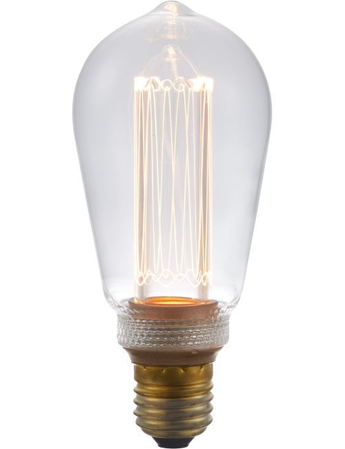 LED E27 Vintage Rustika ST64x145 230V 140Lm 3.5W 820 AC Clea