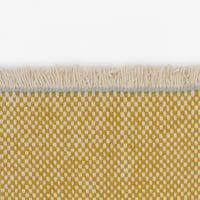 Kvadrat vloerkleed Duotone Okergeel Wit 0441