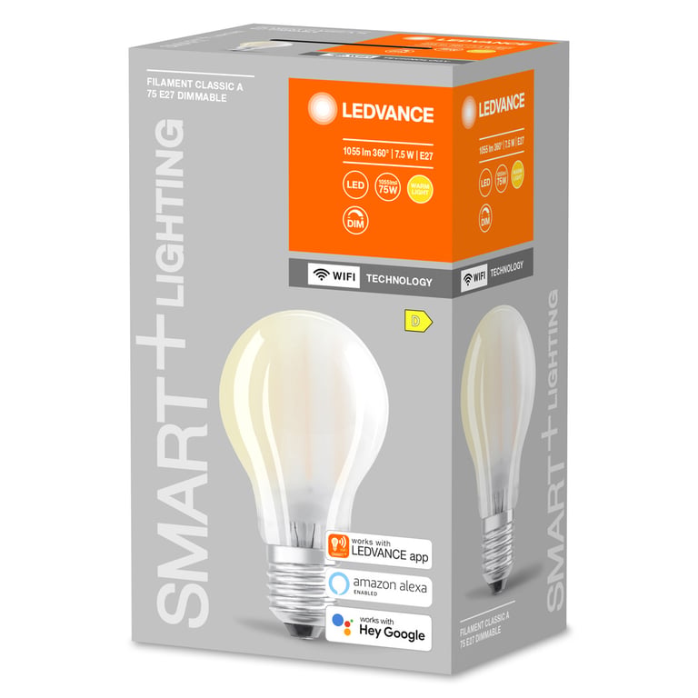 SMART+ WiFi Filament Classic Dimmable 75 7.5 W/2700 K E27