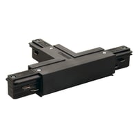 T-verbinder 2 voor 3-fase rail zwart