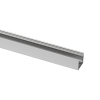 Aluminium profiel 5m, mat satijn, Opbouw, 25mm, geanodiseerd