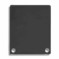 E44 Eindkap Zwart RAL9005 profiel PN4 / PN5 met C11, 2st