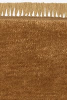 Kvadrat vloerkleed Harvest Coloured Fringes Lichtbruin c2626