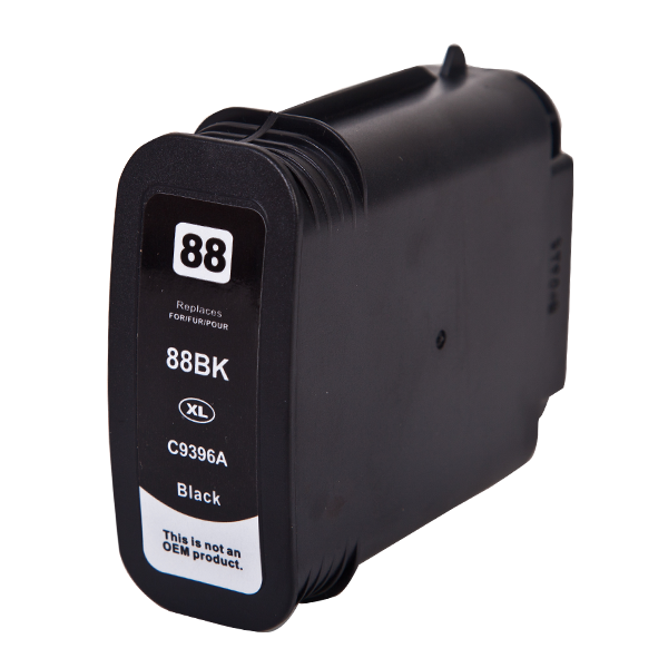 HP 88XL (C9396A) BK inktcartridge zwart hoge capaciteit huismerk