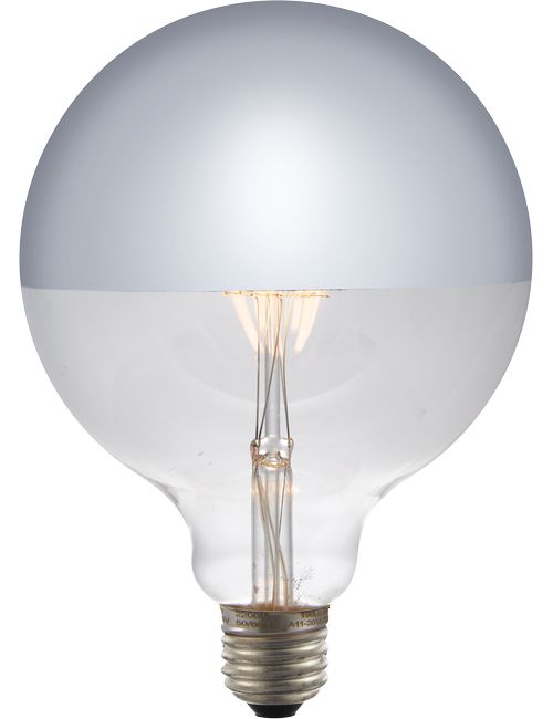 LED E27 Fila Globe Top Mirror G125x180 230V 350Lm 4W 825 AC