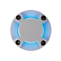 LED PLOT ROUND cover, 4 lichtbundels, zilvergrijs