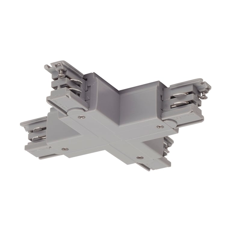 X-verbinder S-TRACK 3F-rail z.grijs
