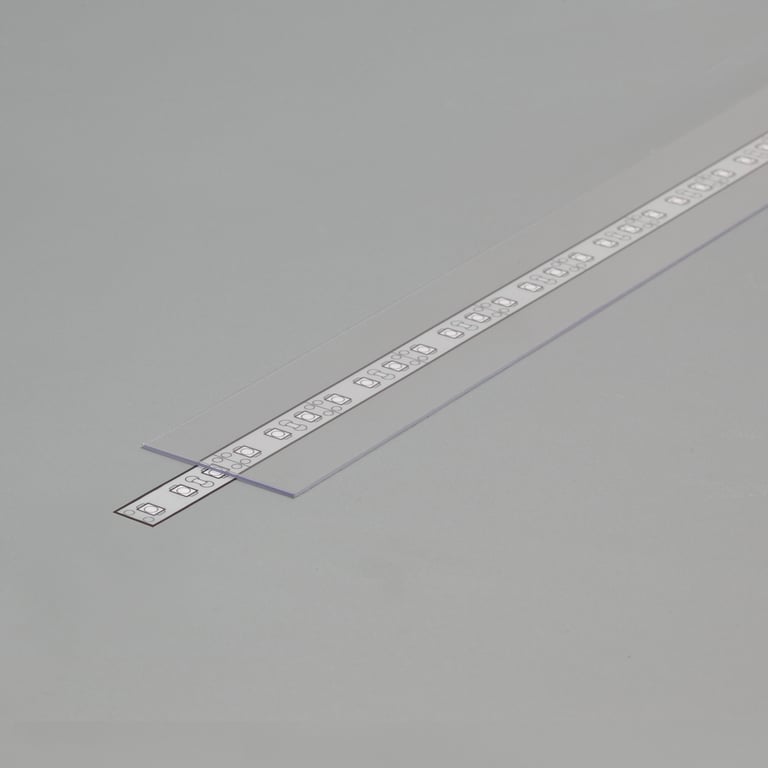 LUMIKO P30-AFA9-T-2M - Profiel 30 afdekking A9 schuif 2 meter transpar