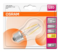 LED Retrofit CLASSIC P 25 CL 2.5 W/2700K E27 (CS à 1 PCE)