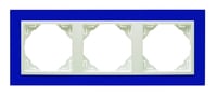 Efapel animato afdekr. 3v blauw/wit ice