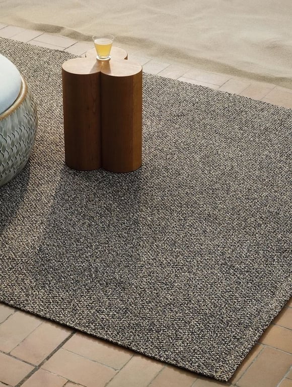 Buitenkleed Kvadrat Miori Beige zwart 0171