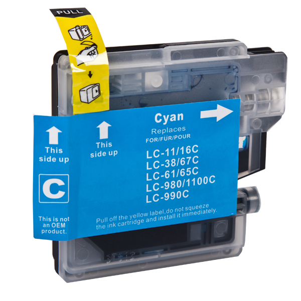 Brother LC-1100XL C inktcartridge cyaan hoge capaciteit huismerk