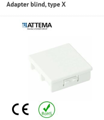 Attema AT1970 Adapter blind, type X