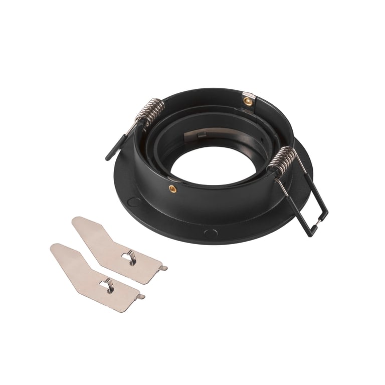 NEW TRIA® 75, plafondinbouwring, D: 9.3 H: 2.6 cm, IP20, schwarzzwart