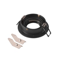NEW TRIA® 75, plafondinbouwring, D: 9.3 H: 2.6 cm, IP20, schwarzzwart