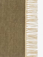 Kvadrat vloerkleed Vintage Plain Bruin 0007