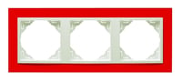 Efapel animato afdekr. 3v rood/wit ice