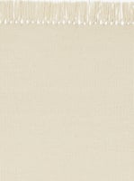 Kvadrat vloerkleed Kelim Coloured Fringes beige wit C0303