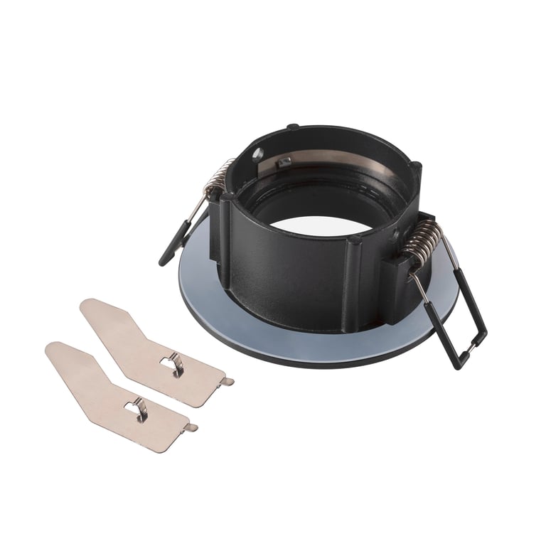 NEW TRIA® 68, plafondinbouwring, D: 8.2 H: 3.4 cm, IP 65, schwarzzwart