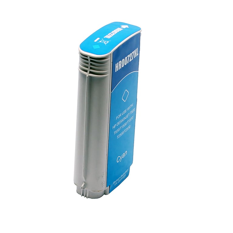 HP 727 (B3P19A) C inktcartridge cyaan standaard capaciteit huismerk