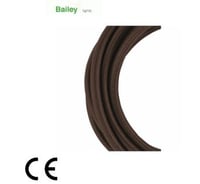 BAI Textielsnoer 3 meter Bruin 2x0.75mm² 2-aderig Strijkijzersnoer/stofkabel