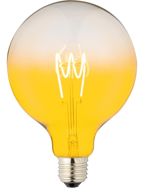 LED E27 Fila FleX TR Globe G125x180 230V 140Lm 4W AC Yellow