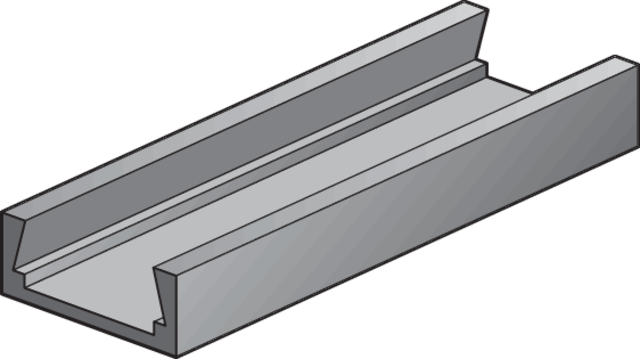Niko - Vlak aluminium profiel, 2 m