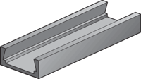 Niko - Vlak aluminium profiel, 2 m