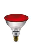 Philips IR lamp 100W E27 230V PAR38 Rood glas