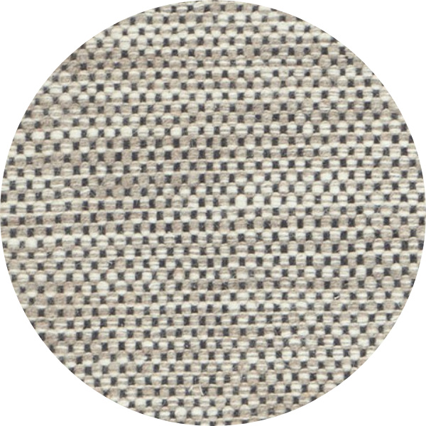 Wollen vloerkleed Anna Rond Taupe