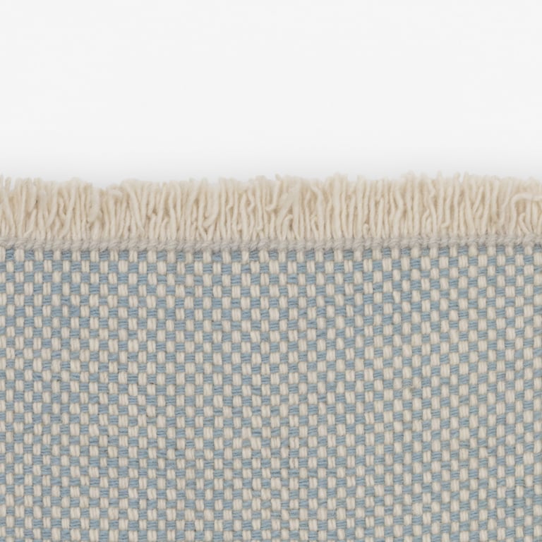 Kvadrat vloerkleed Duotone Wit Blauw 0731