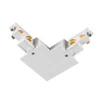 L-verbinder, voor S-TRACK 3-fase-inbouwrail, aarde rechts, wit, DALI