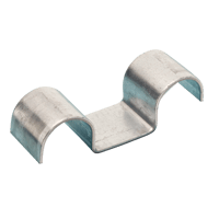 Marinebeugel dubbel 22mm., Sendzimir verz., voor schietbevestiging