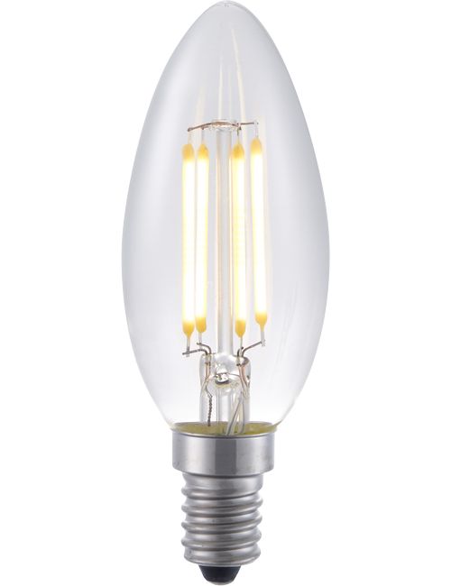 LED E14 Fila Candle C35x97 230V 320Lm 4W 822 AC Clear Dim