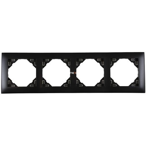 Efapel aquarella afdekr. 4v zwart