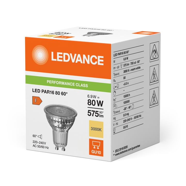 LED PAR16 P 6.9W 830 GU10