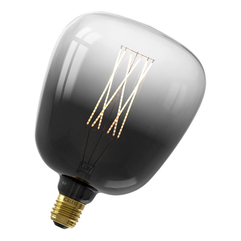 Calex KIRUNA LED Color range straight filament 220-240V 4W E27 150lm, Moonstone Black 2200K dimmable, energy label A