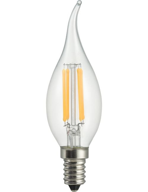 LED E14 Fila Tip Candle C35x120 230V 400Lm 4W 827 AC Clear D