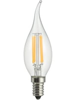 LED E14 Fila Tip Candle C35x120 230V 400Lm 4W 827 AC Clear D