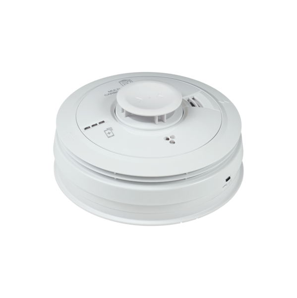 Multi-sensormelder rook-CO-hitte,230V,10jr lith back,stofcom,AudioLINK