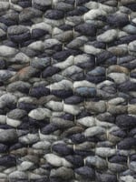 Grof geweven wollen vloerkleed Karlijn Mix Jeans