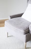 Wollen vloerkleed Anna Rond White