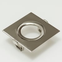 Downlight ring, vierkant 88(76)mm, geborsteld alum.