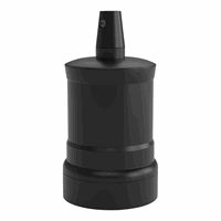 Calex lampholder E27 aluminium model peak M-035 matt black,  max.250V-60W
