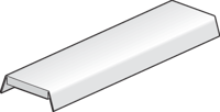 Niko - Vlakke milky white cover, 2 m